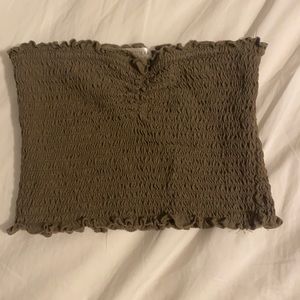 Very dark green tube top